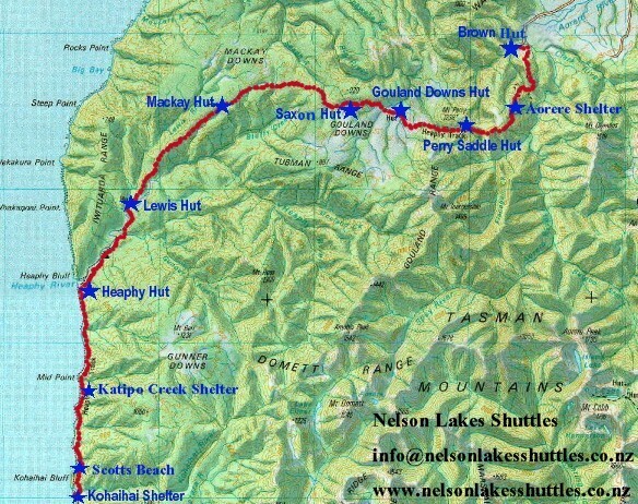 heaphy_track_map